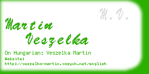 martin veszelka business card